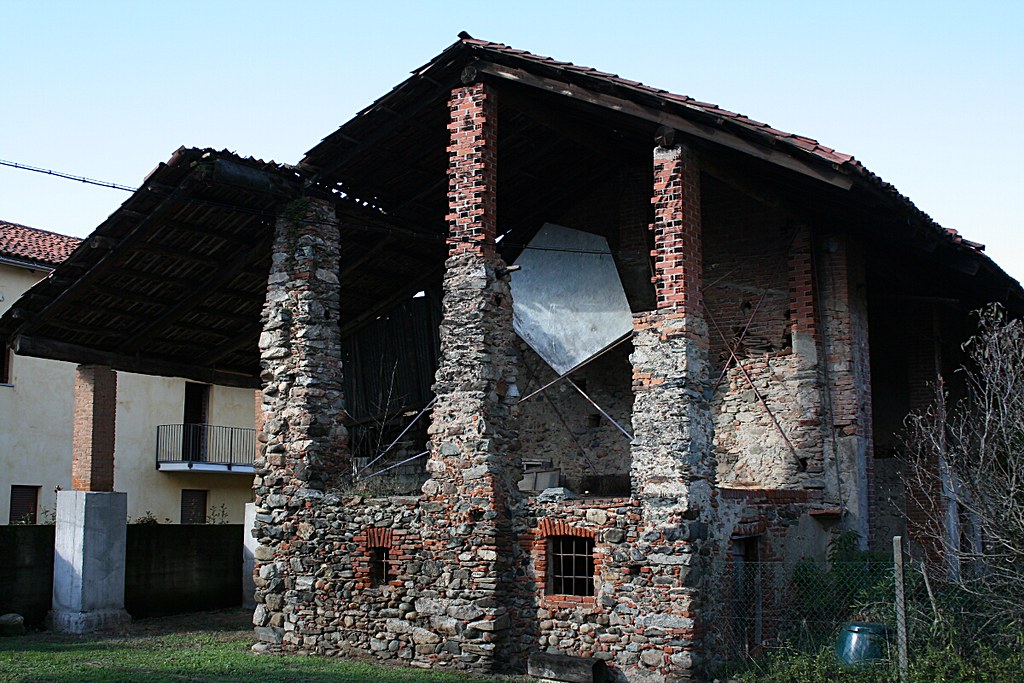 Artwork Inside a barn